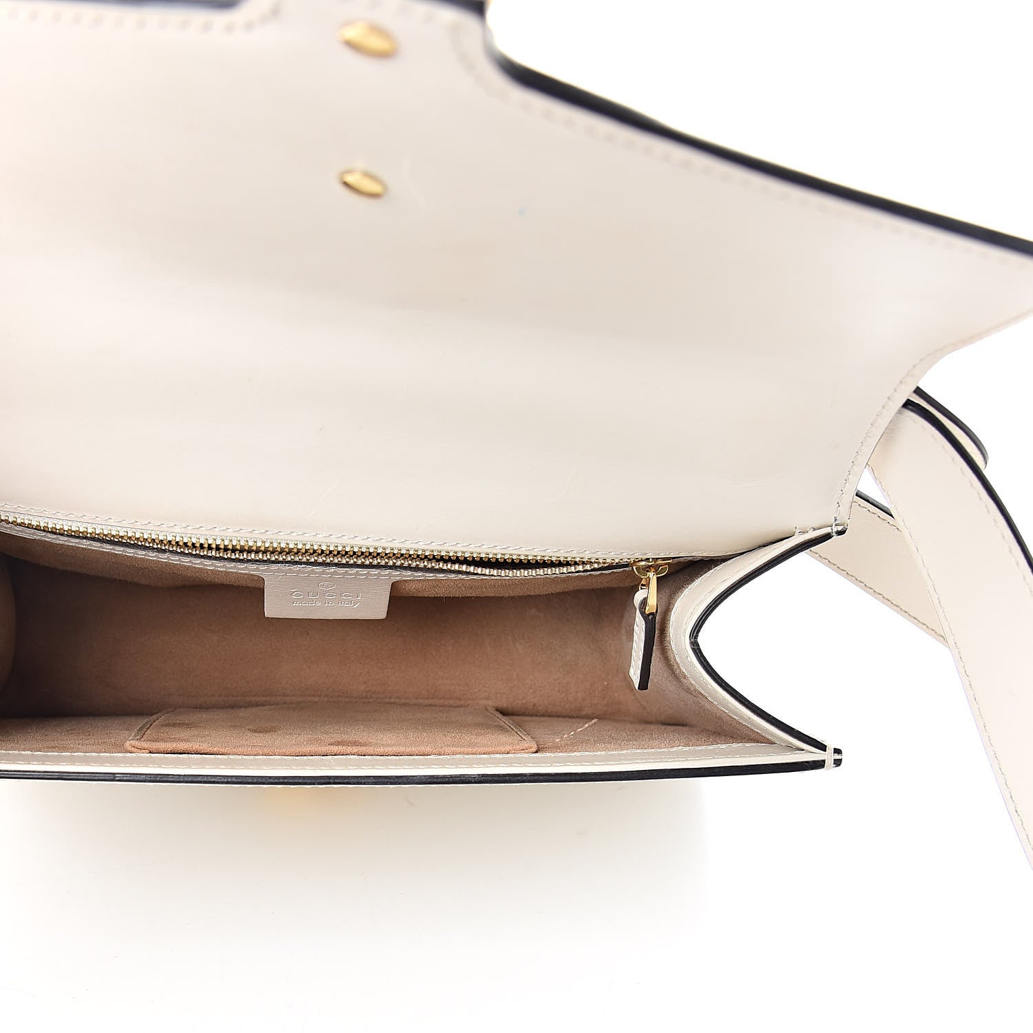 Gucci Calfskin Small Sylvie Shoulder Bag White 5 of 13