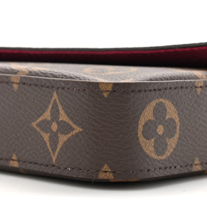 Louis Vuitton Monogram Pochette Felicie Chain Wallet Fuchsia 11 of 13