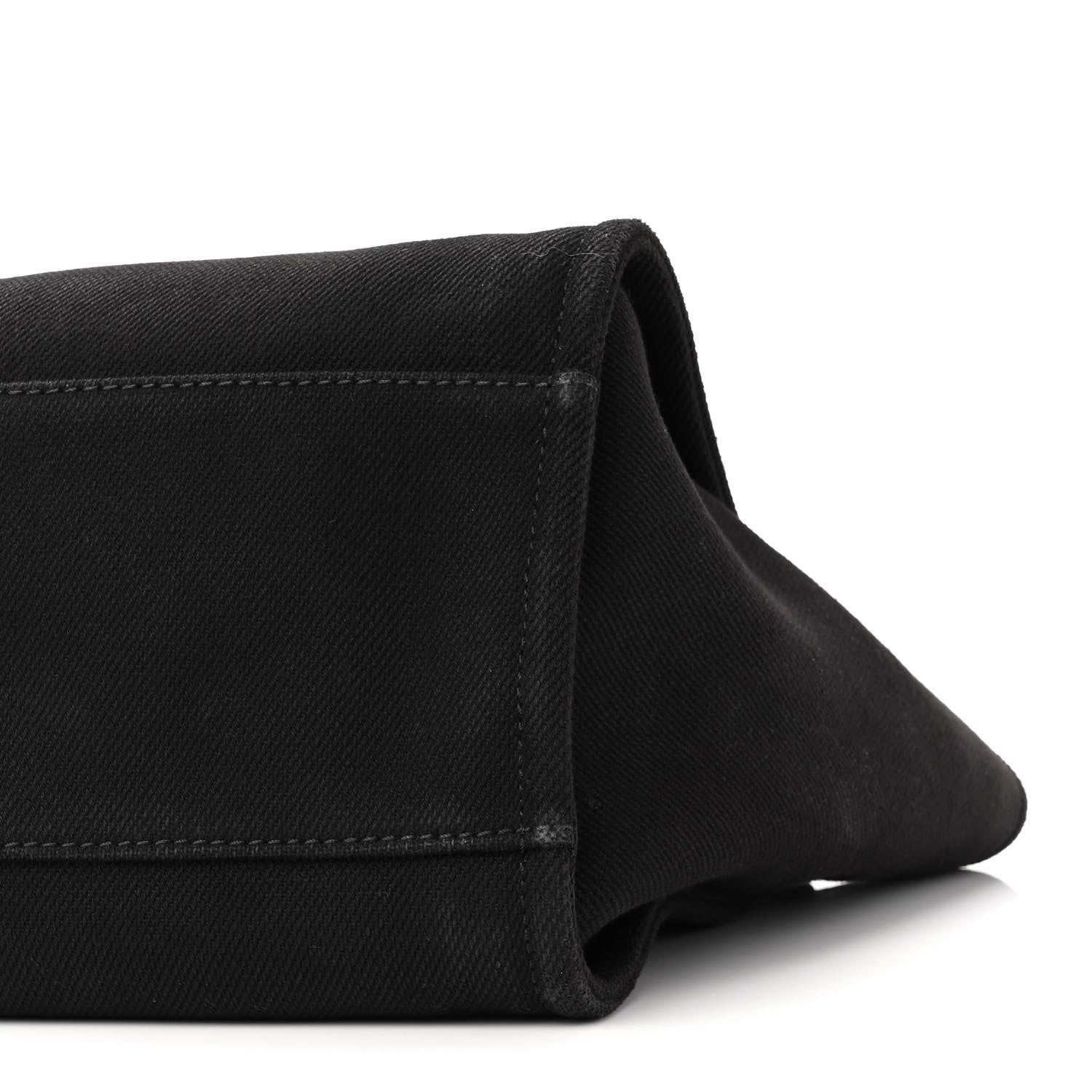 Chanel Canvas Pearl Medium Deauville Tote Black 9 of 10