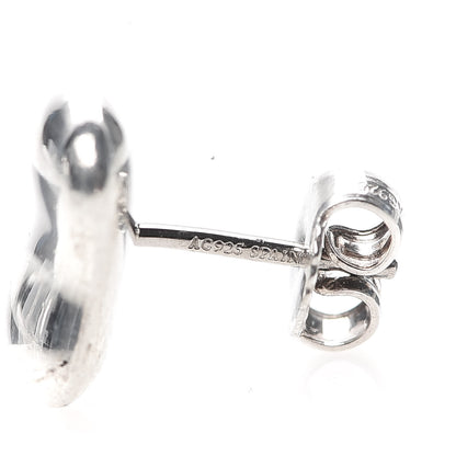 Tiffany Sterling Silver 9mm Elsa Peretti Bean Earrings 6 of 8