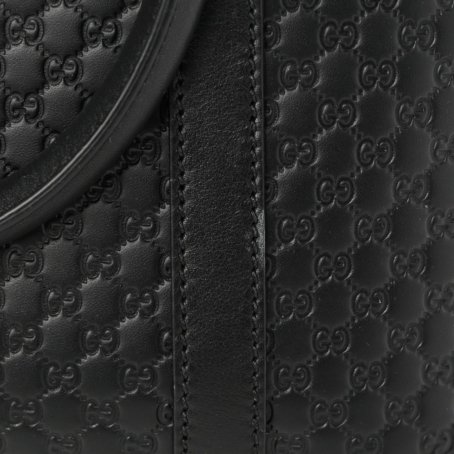 Microguccissima Medium Dome Bag Black