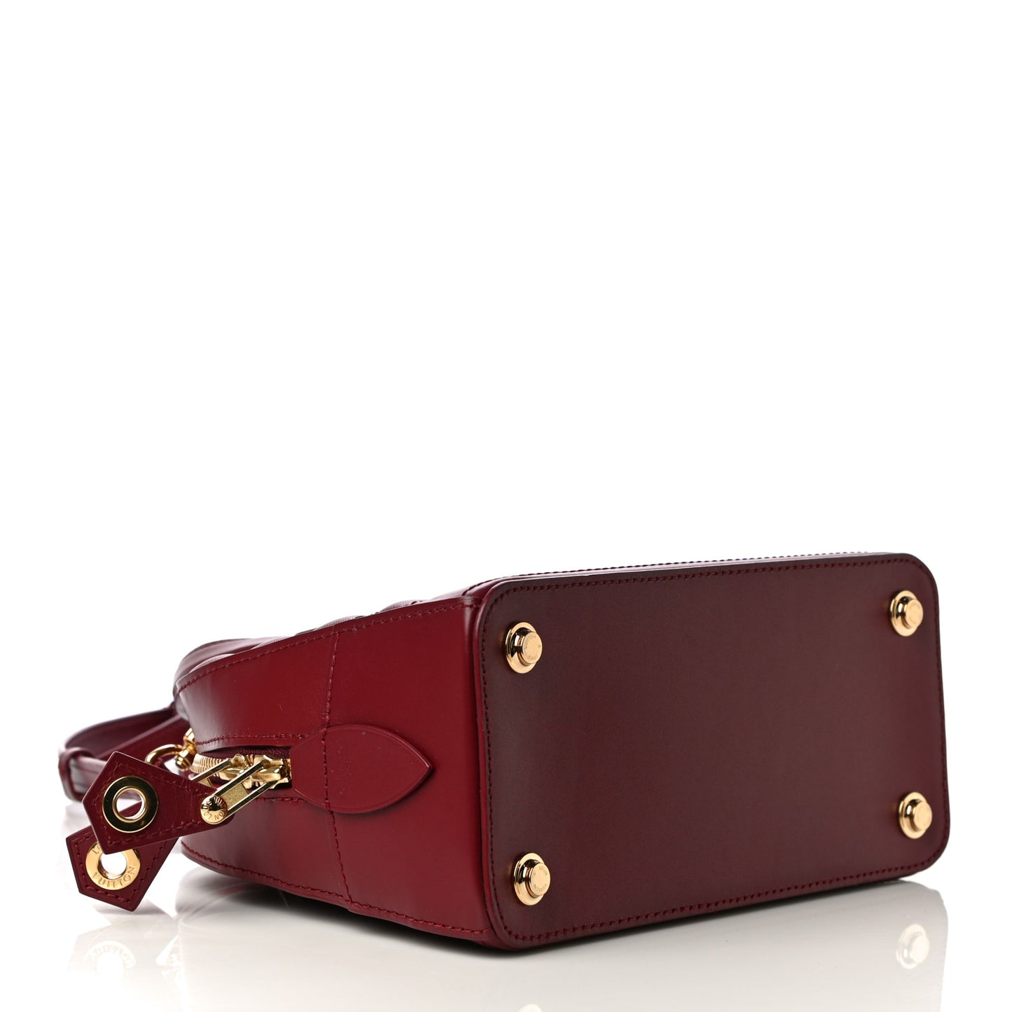 Lambskin Malletage Mini Dora Carmine
