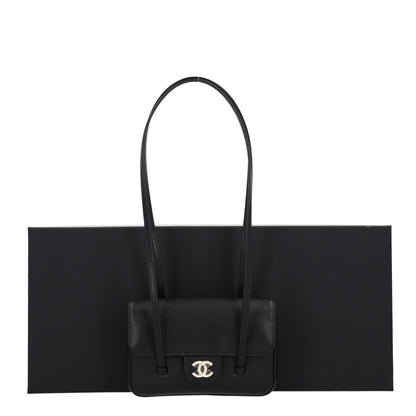 Chanel Shiny Caviar Mini Preppy Coco Shoulder Bag Black 10 of 10