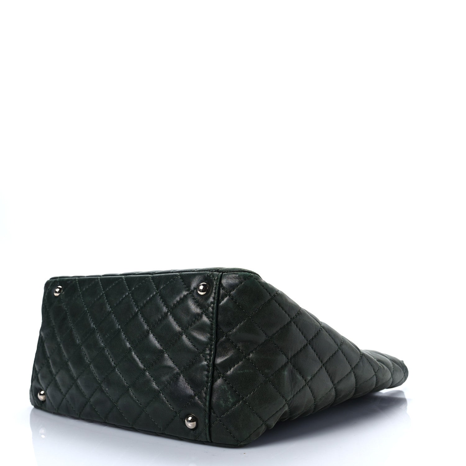 Chanel Iridescent Calfskin Chevron Quilted Surpique Tote Black 9 of 11