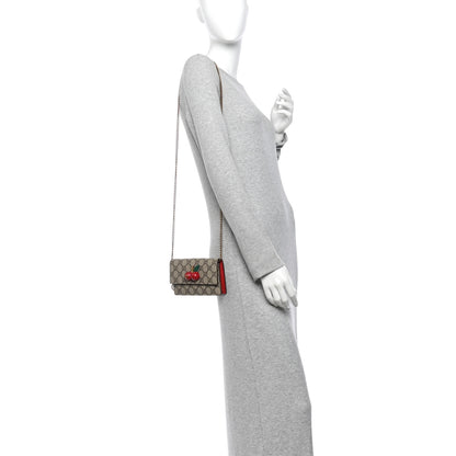 Gucci GG Supreme Monogram Mini Cherry Chain Bag 2 of 11