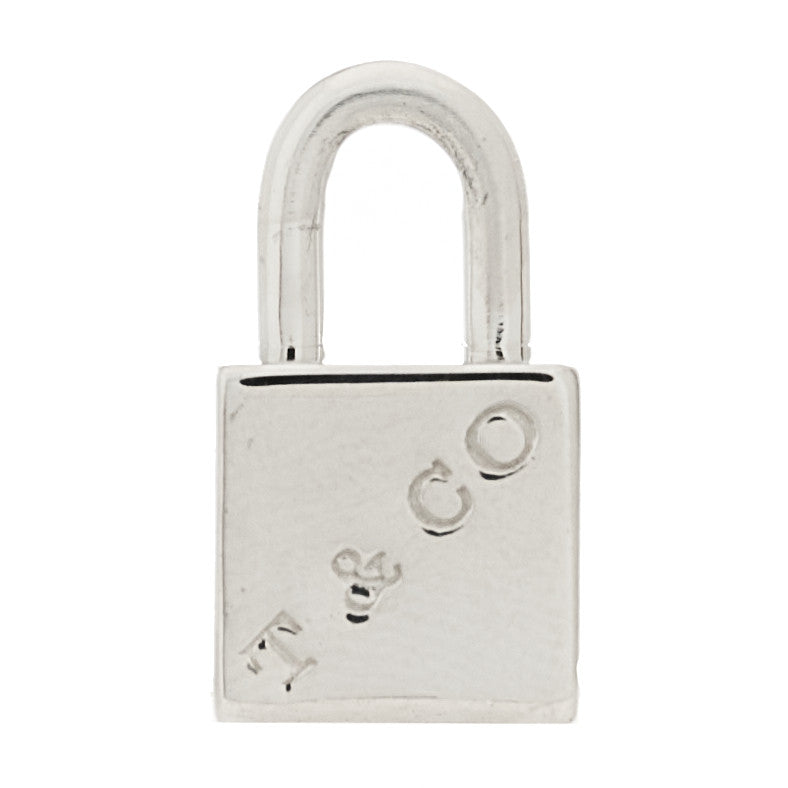 Tiffany Sterling Silver 1837 Cube Lock Charm 1 of 4