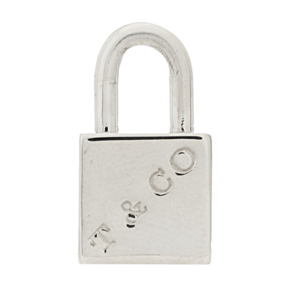 Tiffany Sterling Silver 1837 Cube Lock Charm 1 of 4