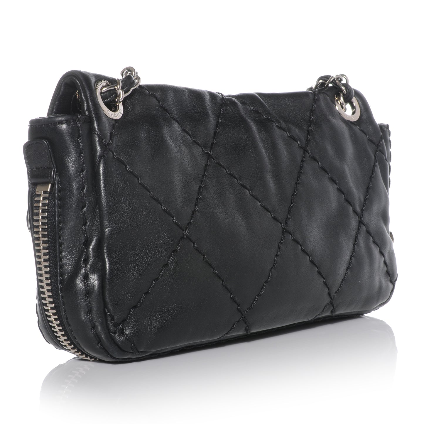 Calfskin Expandable Flap Black