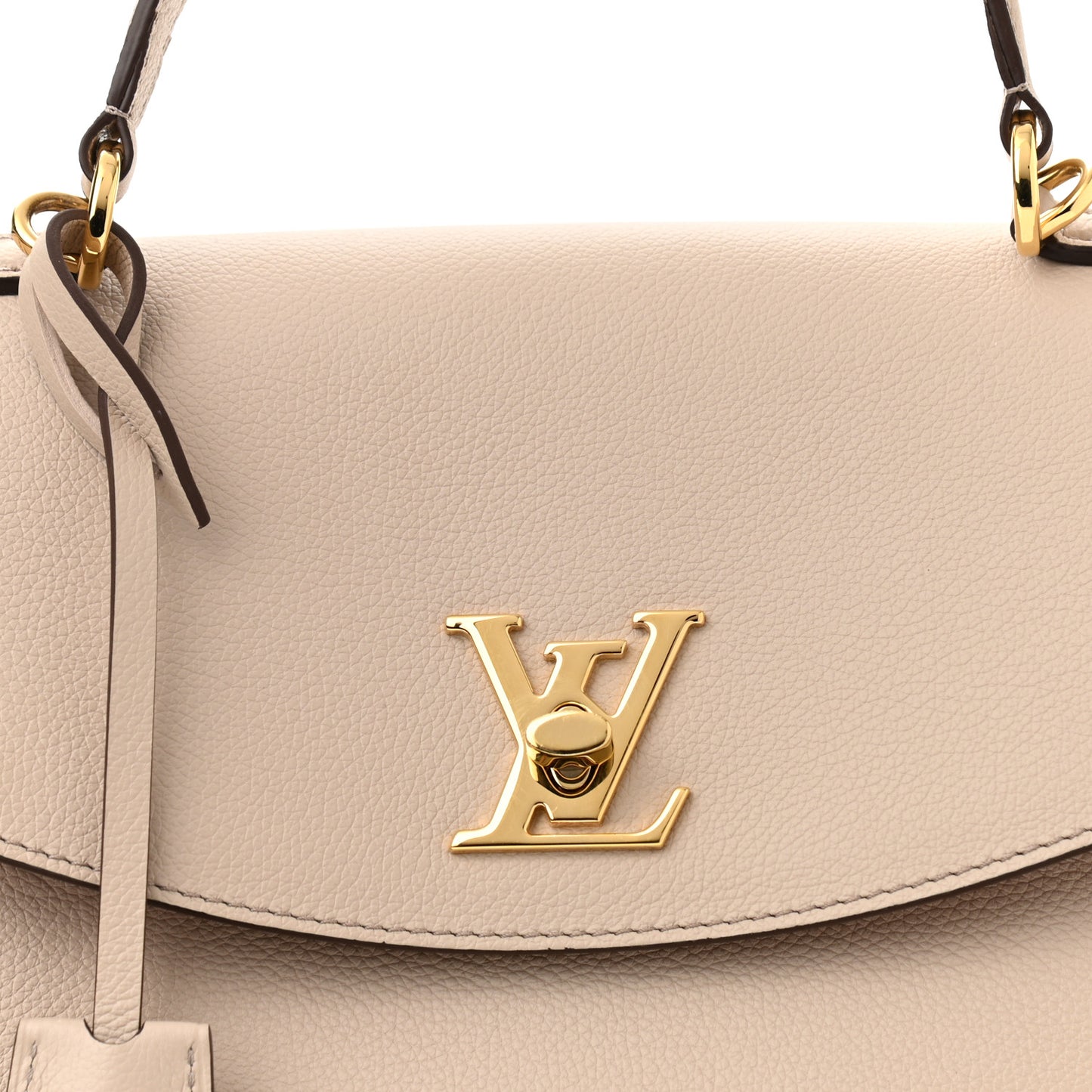 Soft Calfskin Lockme Ever MM Greige