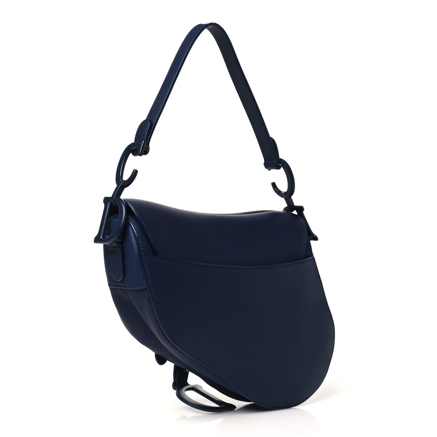 Ultra Matte Calfskin Saddle Bag Blue