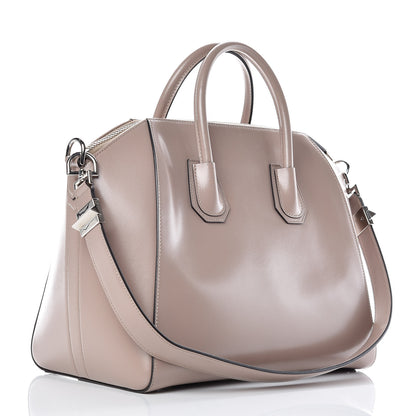 Givenchy Shiny Lord Calfskin Medium Antigona Taupe 3 of 14