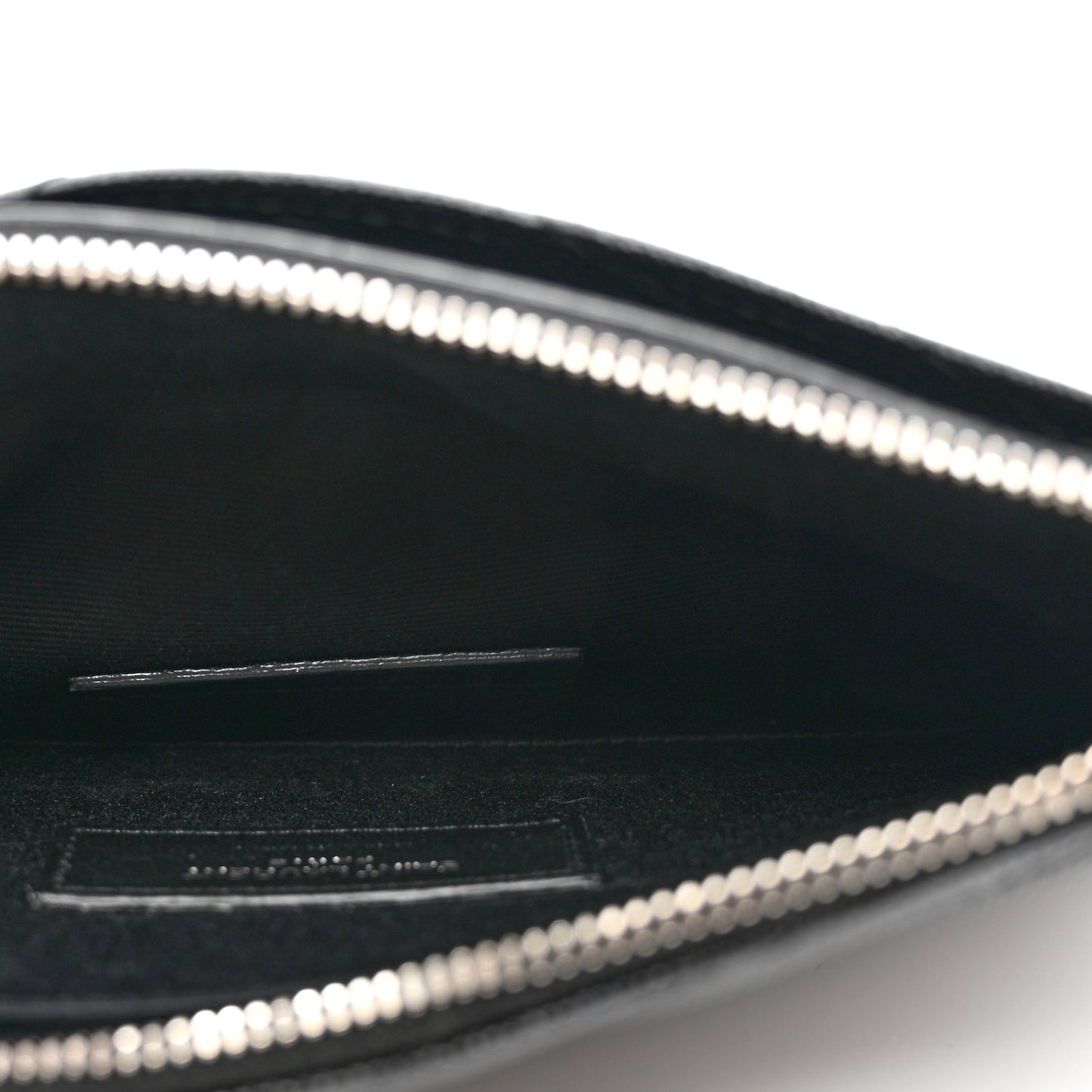 Grain De Poudre Chevron Monogram Bill Pouch Black
