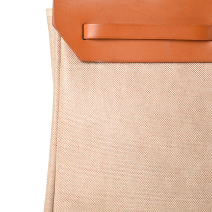 Hermes Toile Vache Calfskin Herbag 39 MM Natural 34 of 37