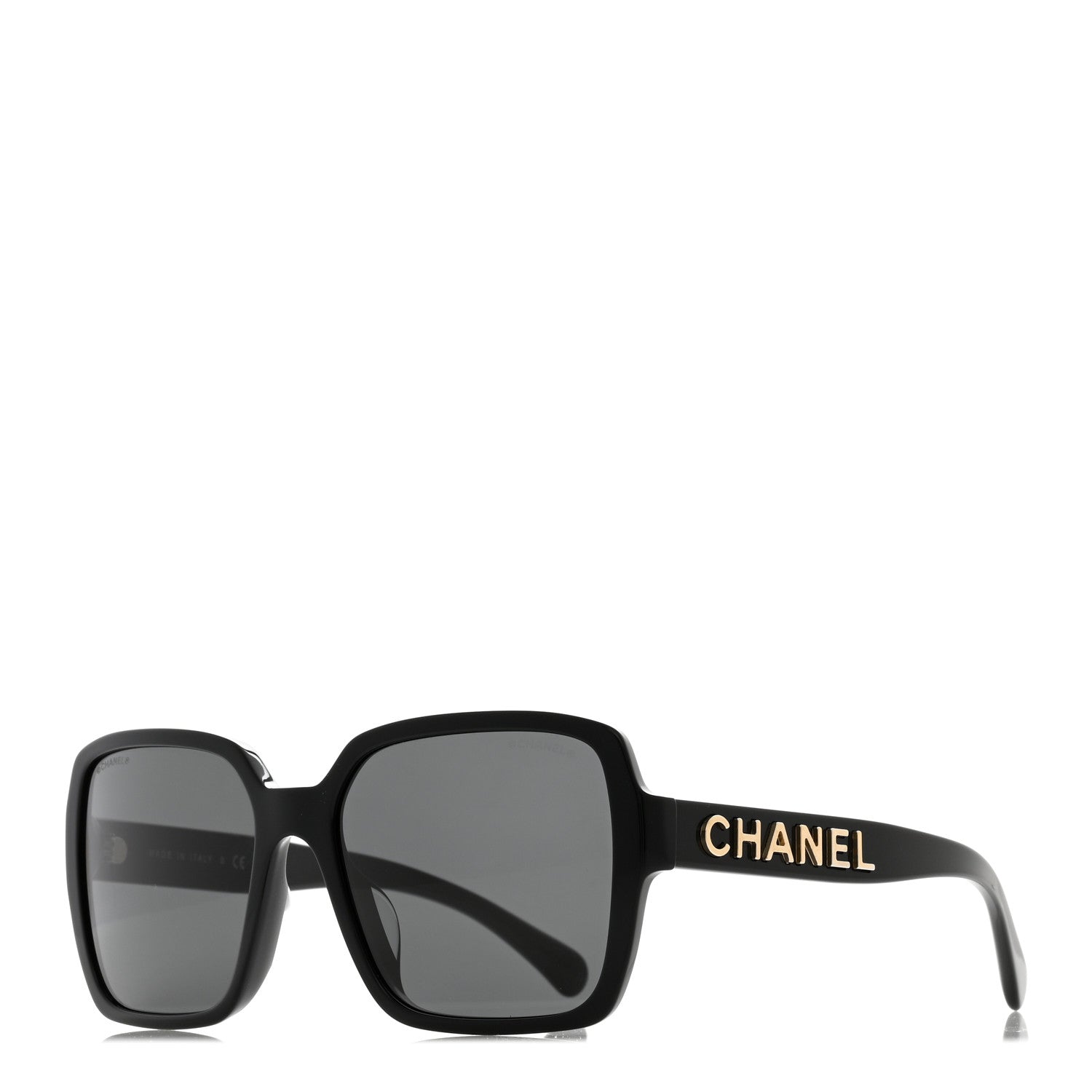 Chanel Acetate Square Sunglasses 5408 Black 1 of 8