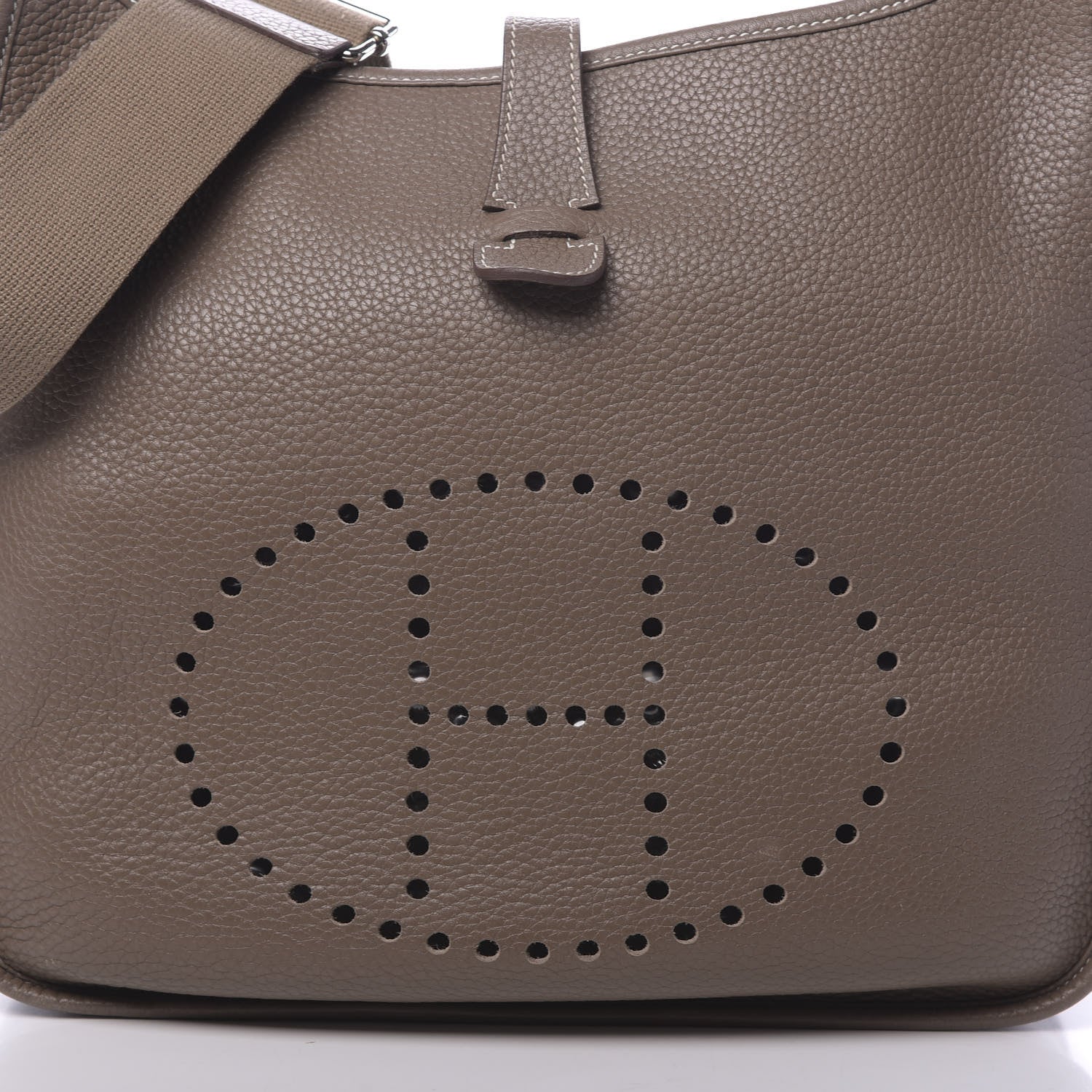 Hermes Taurillon Clemence Evelyne III PM Etoupe 9 of 11