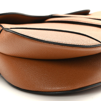 Christian Dior Grained Calfskin Saddle Bag Camello 8 of 9