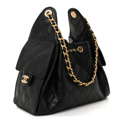 Chanel Caviar Quilted Small Chanel 25 Handbag Black 3 of 10