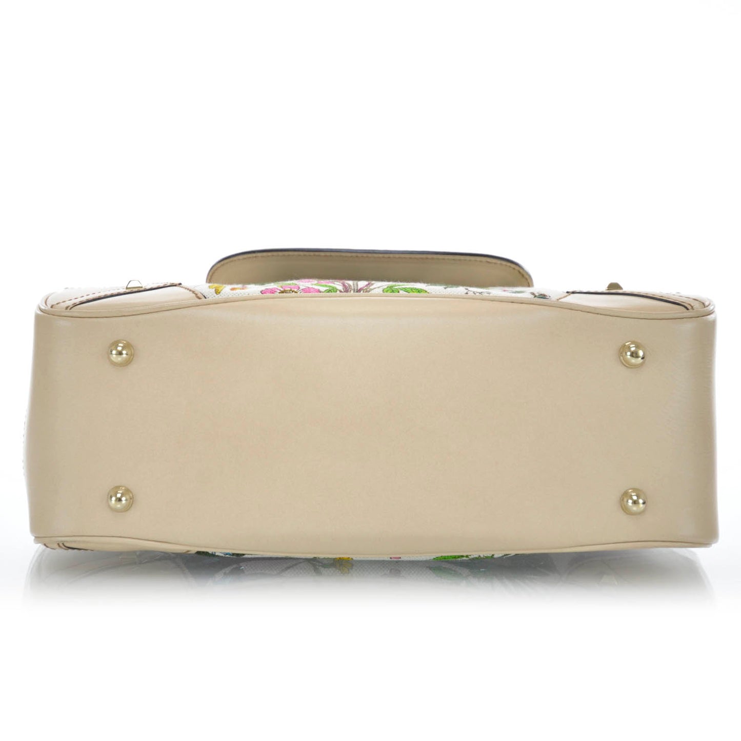 Floral Flora Bamboo Handle Bag