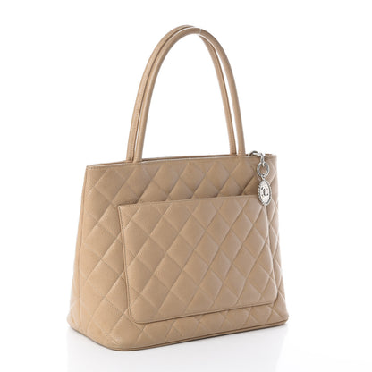 Chanel Caviar Quilted Medallion Tote Beige 2 of 9