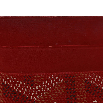 Goyard Goyardine Saint Sulpice Card Holder Red 7 of 8