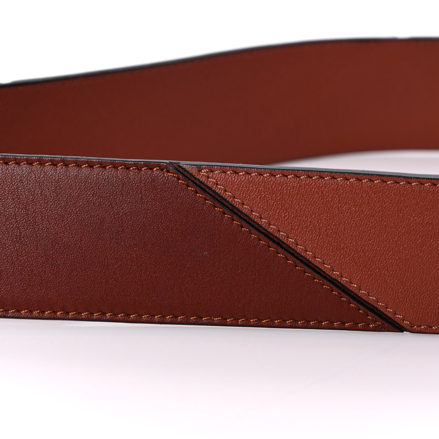 Calfskin Degrade Strap Tan Multicolor