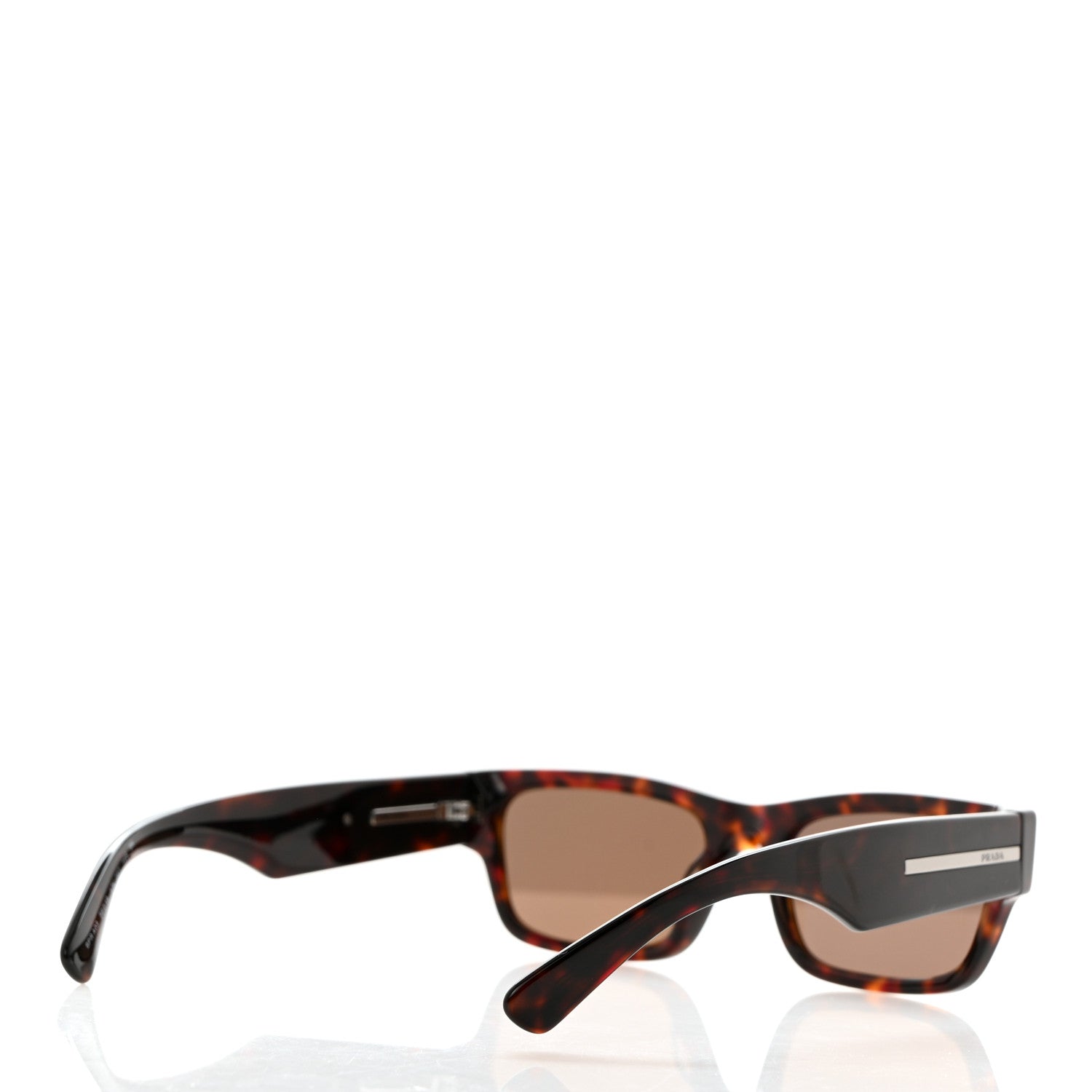 Prada Acetate Rectangular Sunglasses SPR A03 Tortoise 4 of 9