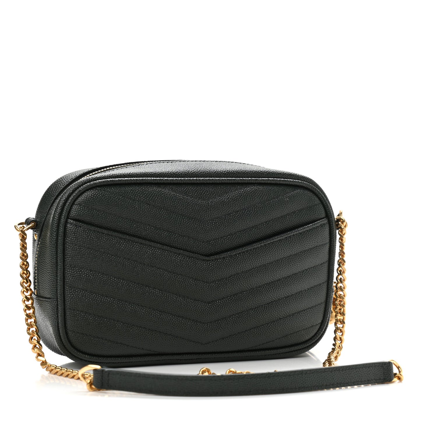 Grain De Poudre Matelasse Monogram Mini Lou Camera Bag New Vert Fonce