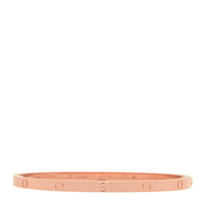 Cartier 18K Pink Gold Small LOVE Bracelet 17 3 of 6