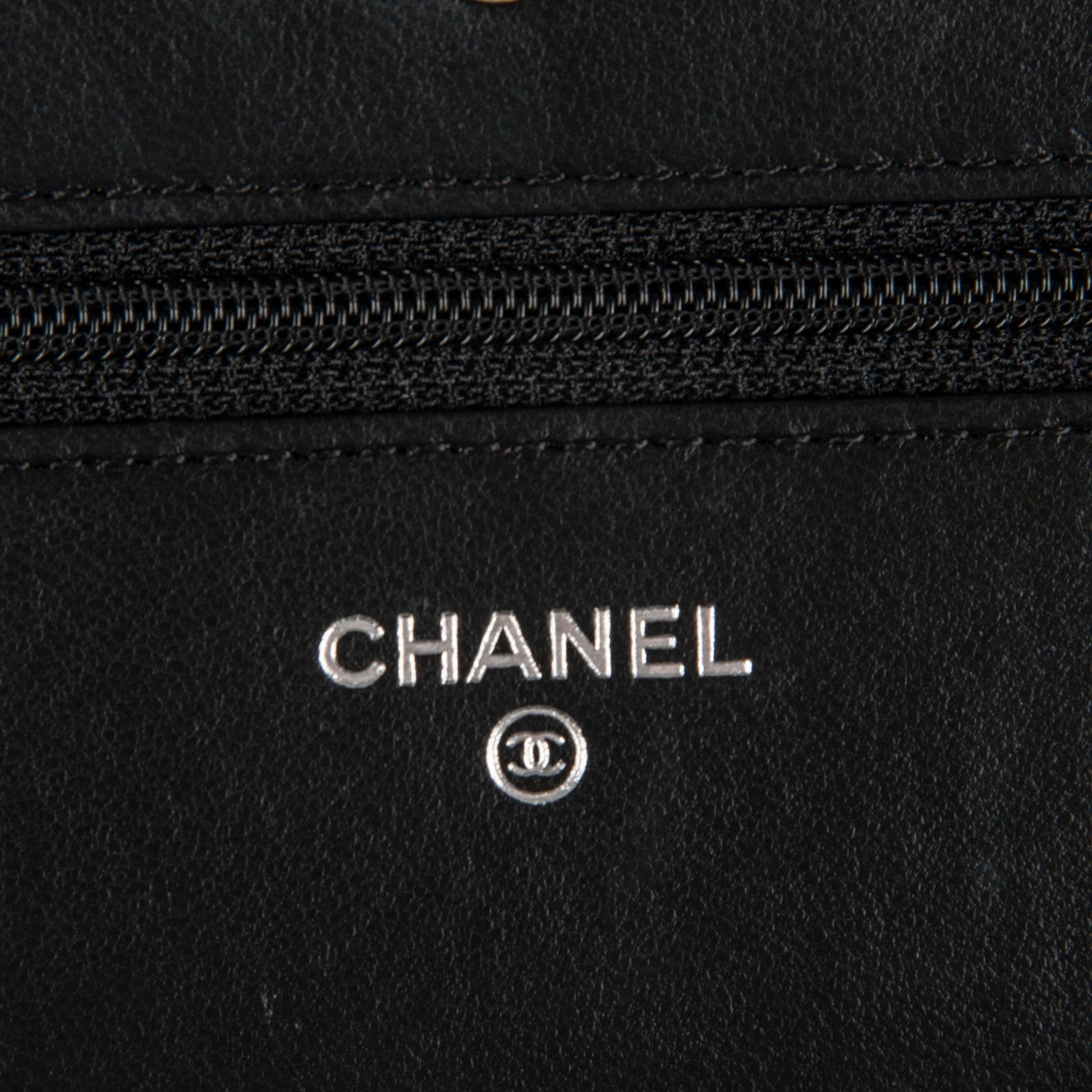 Chanel Lambskin Quilted Wallet On Chain WOC Black 5 of 8