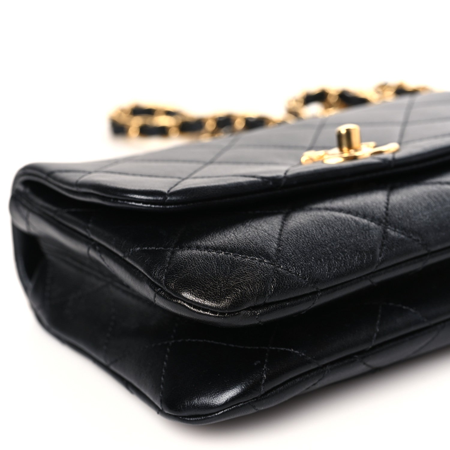 Chanel Lambskin Quilted Small Color Match Flap Black Multicolor 8 of 9