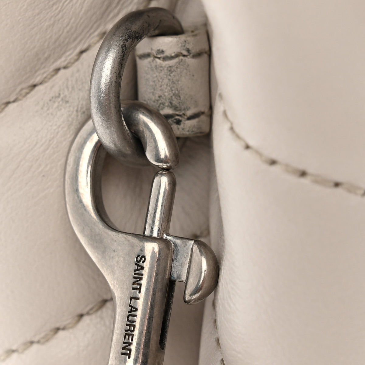 Calfskin Y Quilted Monogram Toy Loulou Crossbody Bag Crema Soft
