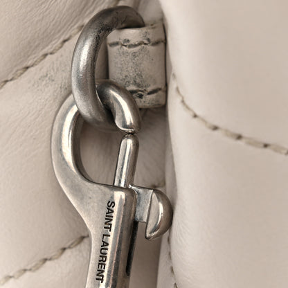 Saint Laurent Calfskin Y Quilted Monogram Toy Loulou Crossbody Bag Crema Soft 12 of 12