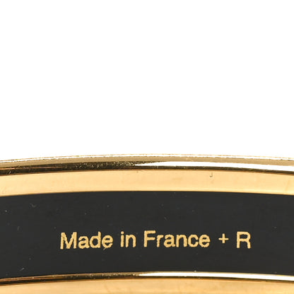 Hermes Enamel Printed Narrow Caleche Bracelet 65 Vert Sapin 5 of 5