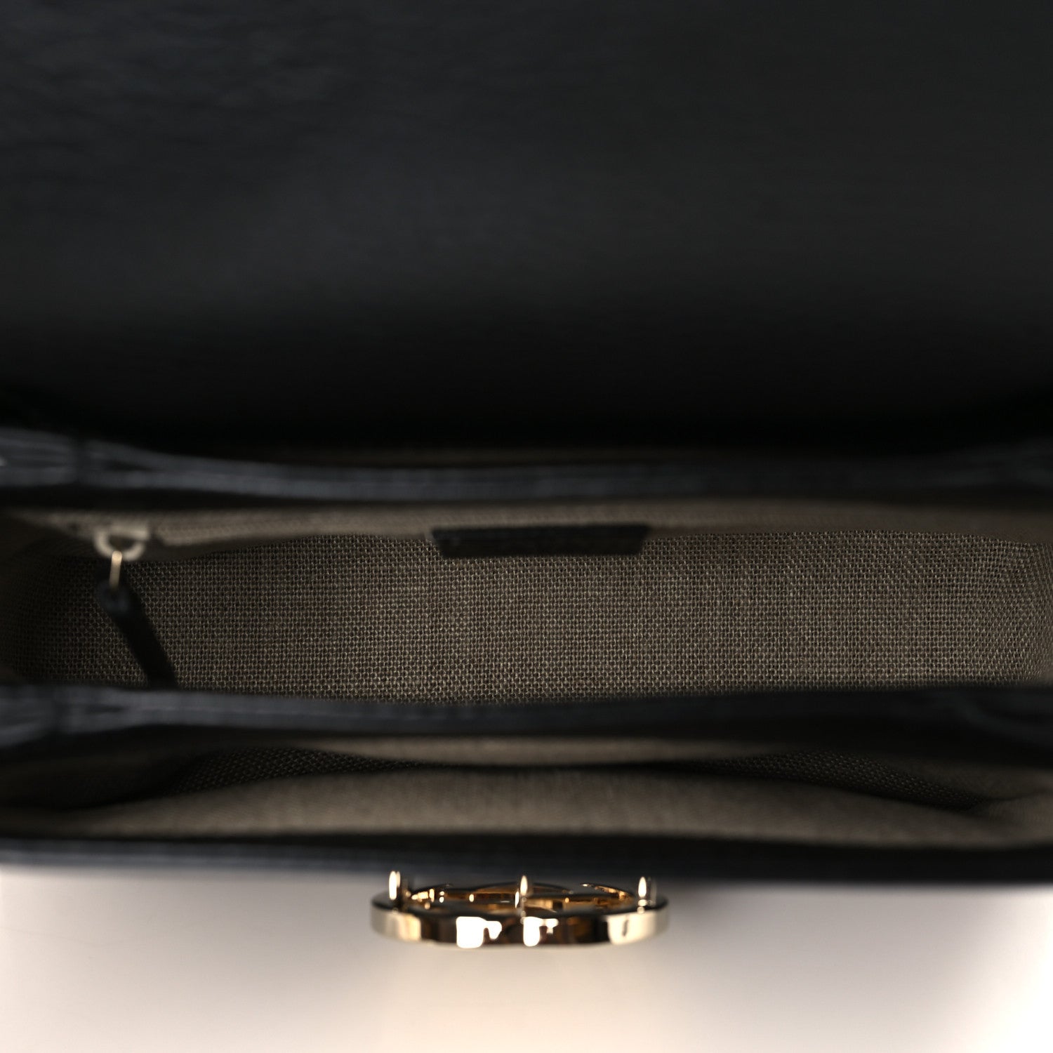Gucci Dollar Calfskin Interlocking G Crossbody Bag Black 5 of 9