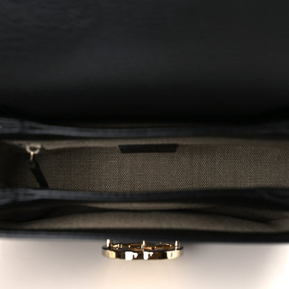 Gucci Dollar Calfskin Interlocking G Crossbody Bag Black 5 of 9