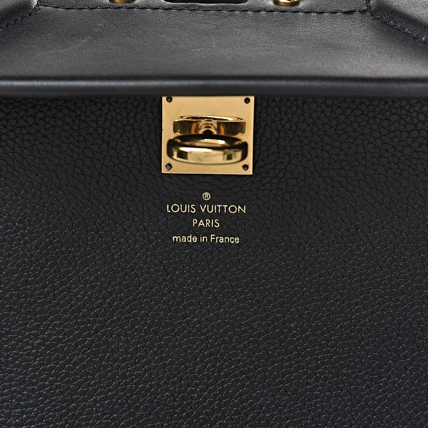Louis Vuitton Calfskin Taurillon Studded City Steamer One Handle Bag Black 6 of 13