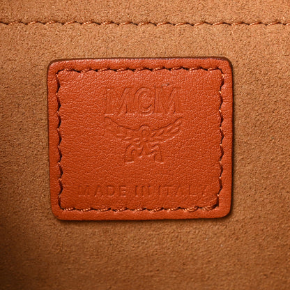 MCM Calfskin Ottomar Medium Aren Flap Hobo Bombay Brown 6 of 9