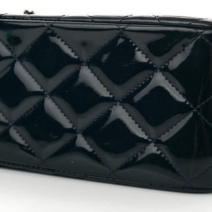 Chanel Patent Quilted Jumbo Double Flap Navy Blue 13 of 13