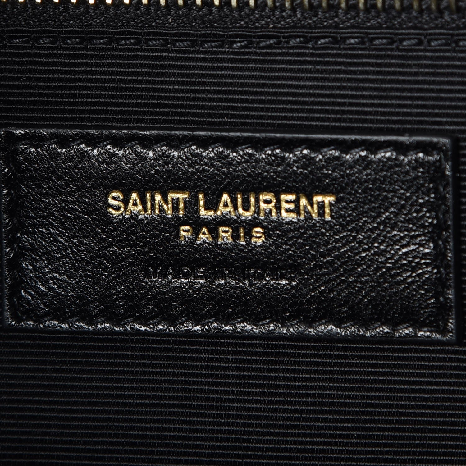 Saint Laurent Grain De Poudre Matelasse Chevron Large Monogram Satchel Black 6 of 7
