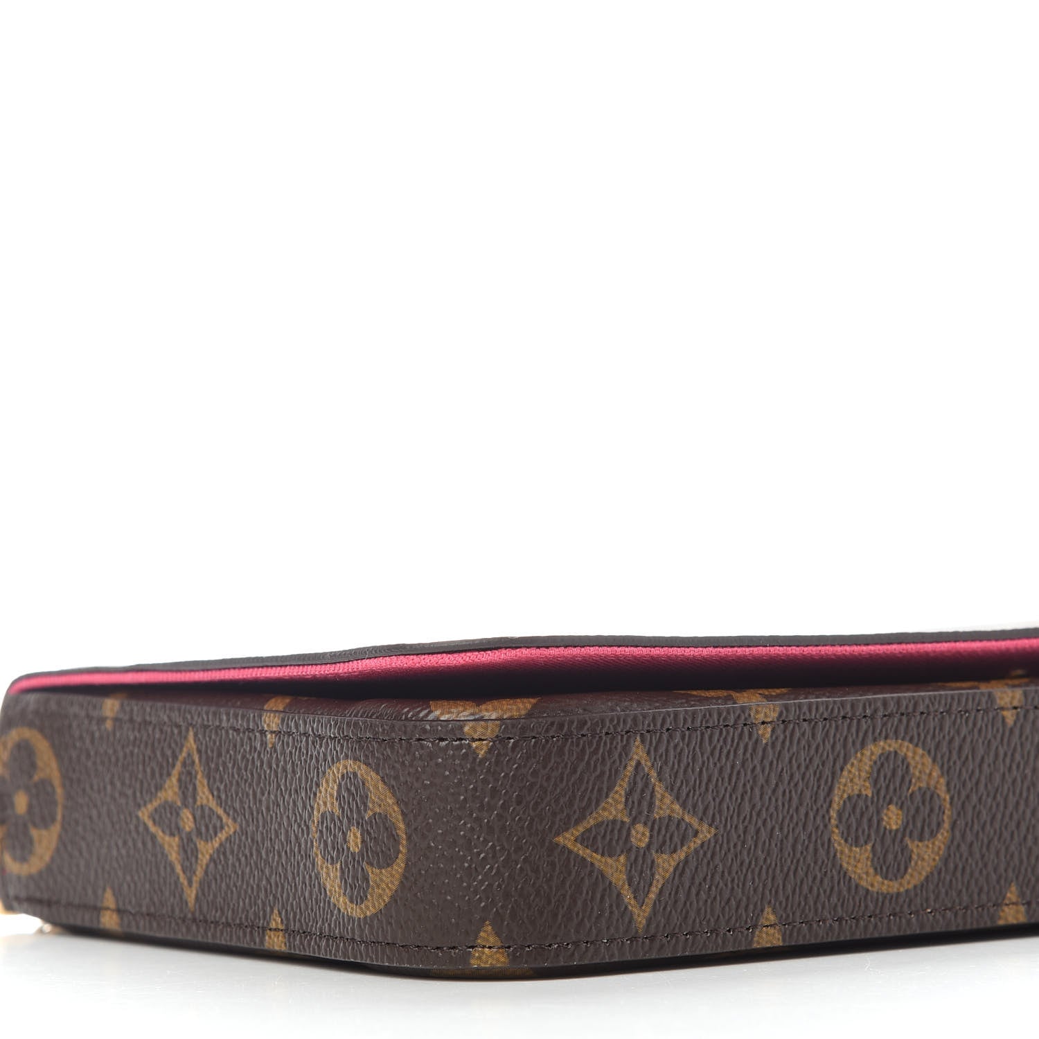 Louis Vuitton Monogram 2021 Christmas Animation Hollywood Pochette Felicie Chain Wallet Fuchsia 5 of 9