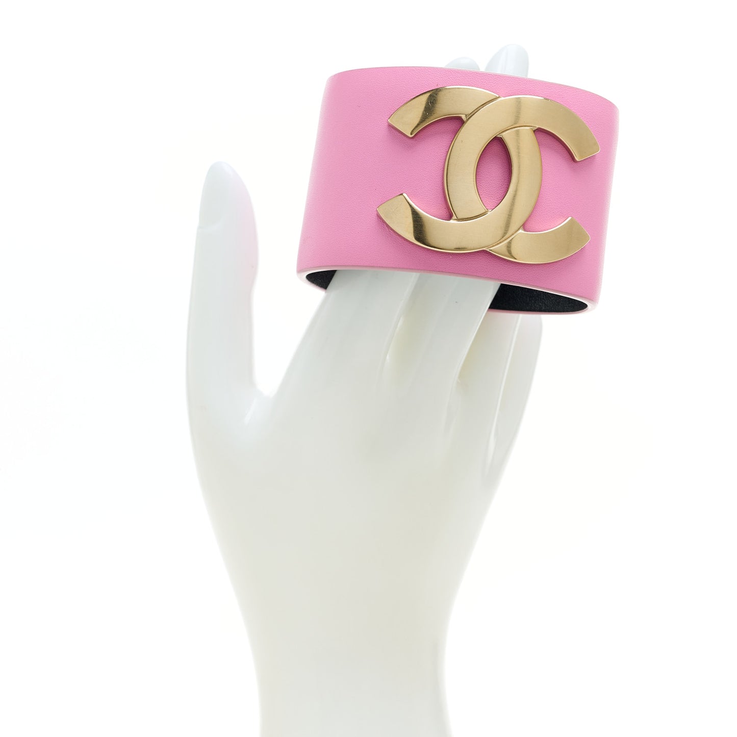 Calfskin CC Wide Cuff M Pink