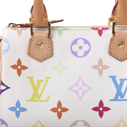Louis Vuitton Monogram Multicolor Mini Sac HL Speedy White 9 of 9