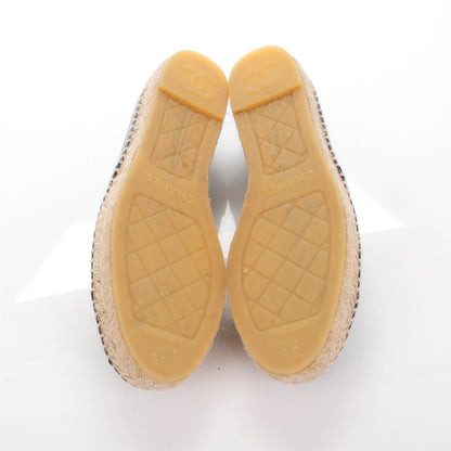 Chanel Lambskin CC Espadrilles 35 Dark Navy 5 of 9