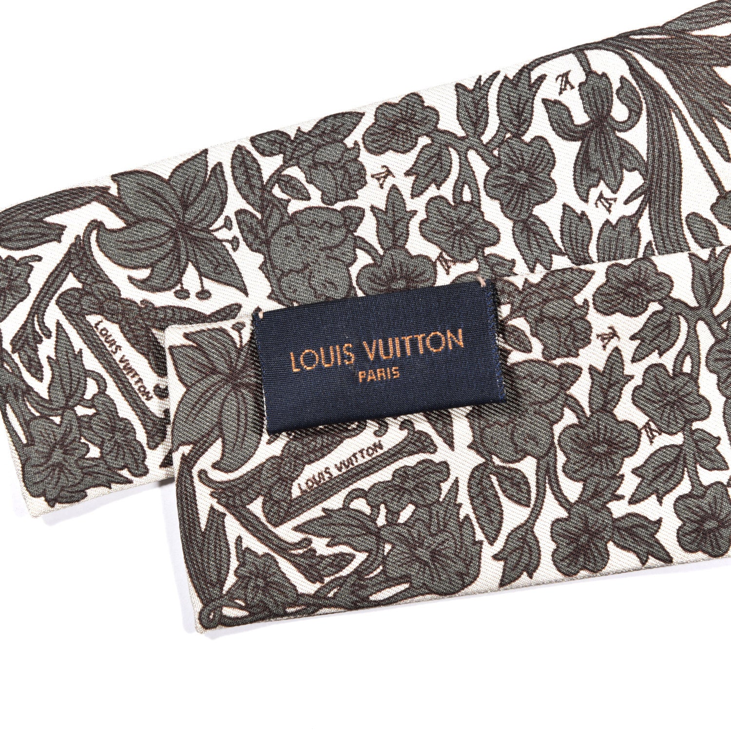 Louis Vuitton Silk Jeu De Louis BB Bandeau Kaki 4 of 4