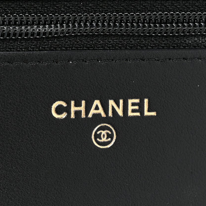 Chanel Caviar Quilted Boy Clutch With Chain Black 8 of 14
