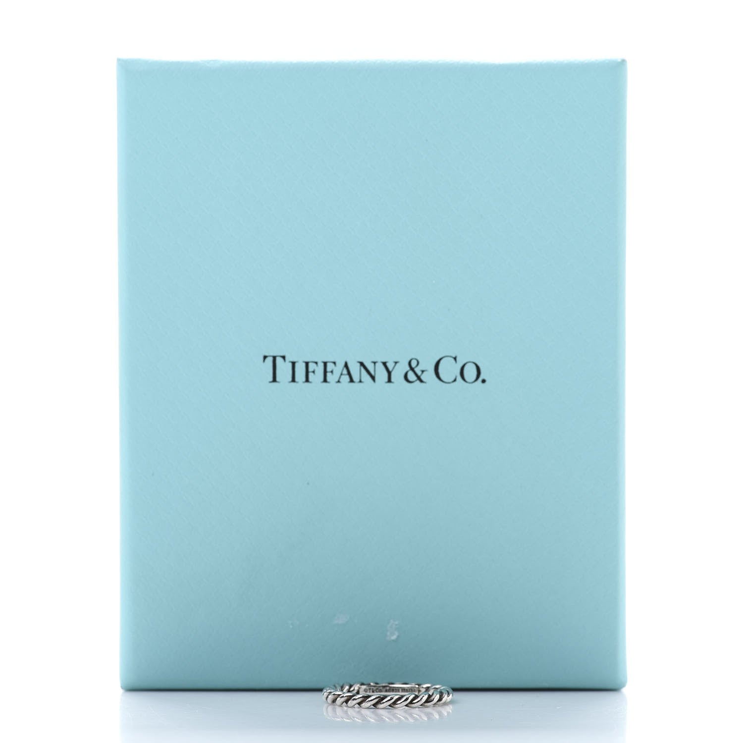 Tiffany Sterling Silver Twist Rope Ring 48 4.5 5 of 5
