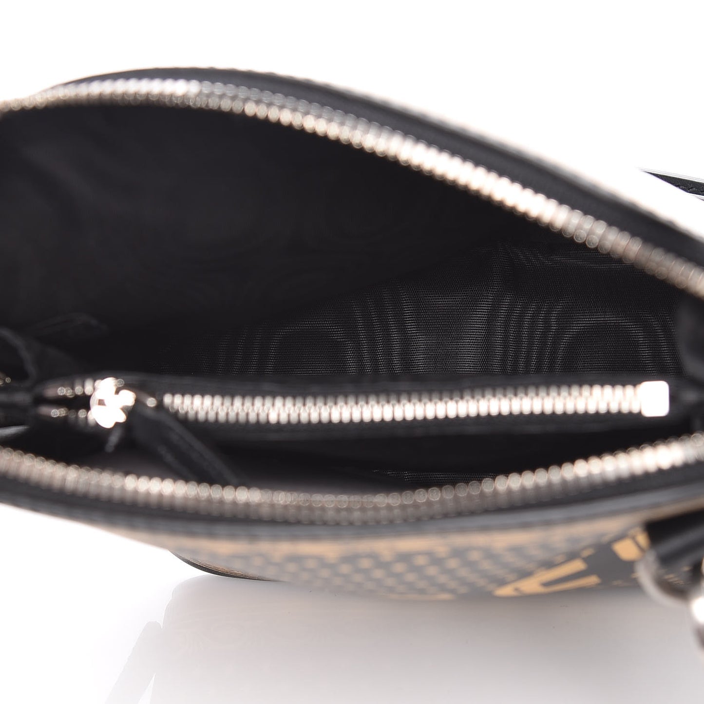 X SEGA Calfskin GUCCY Stars Mini Dome Shoulder Bag Black Gold