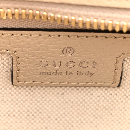 Gucci GG Supreme Monogram Textured Dollar Calfskin Web Small Ophidia Slip Handle Tote Beige Mystic White Oatmeal 6 of 11