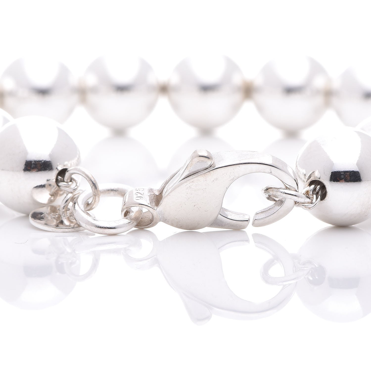 Tiffany Sterling Silver 10mm HardWear Ball Bracelet 4 of 6