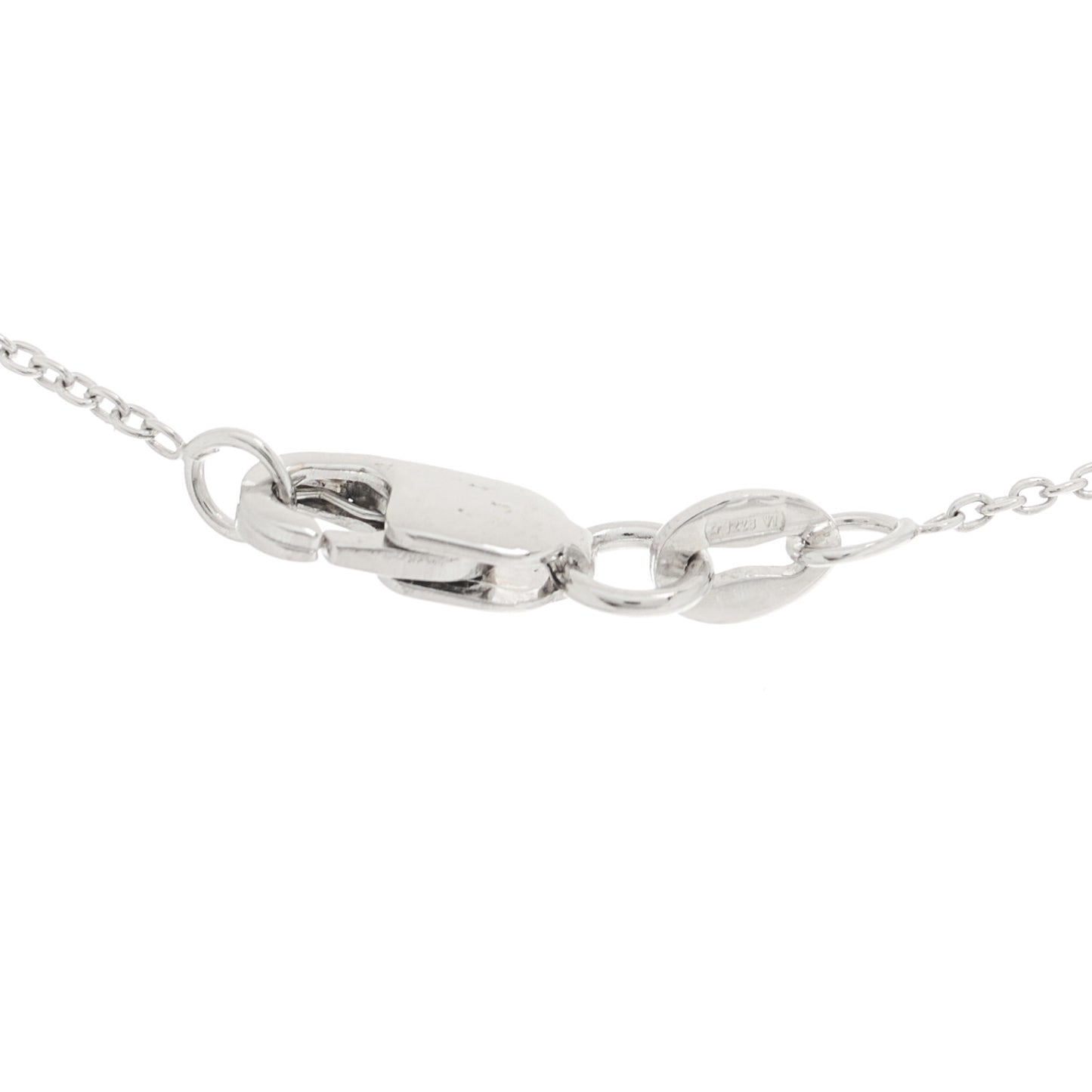 18K White Gold Love Necklace